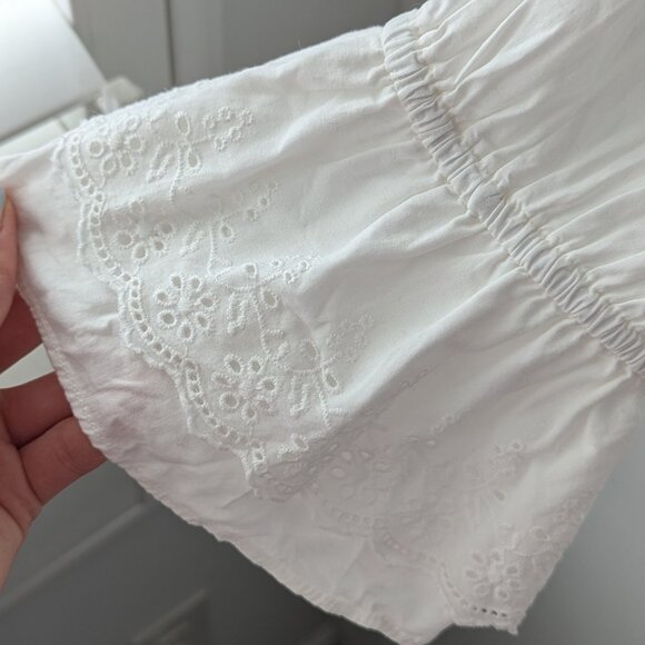 Vero Moda Cropped White Lace Top NWOT - Picture 3 of 5